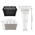 thumbnail image 3 of FXMLRLK Hydroponic System,6-Holes Germination System, Vegetables Planting Box - for Vegetables Flowers Fruits Indoor Outdoor Garden Greenhouse Farm Backyard Windowsill Balcony, White, 3 of 4