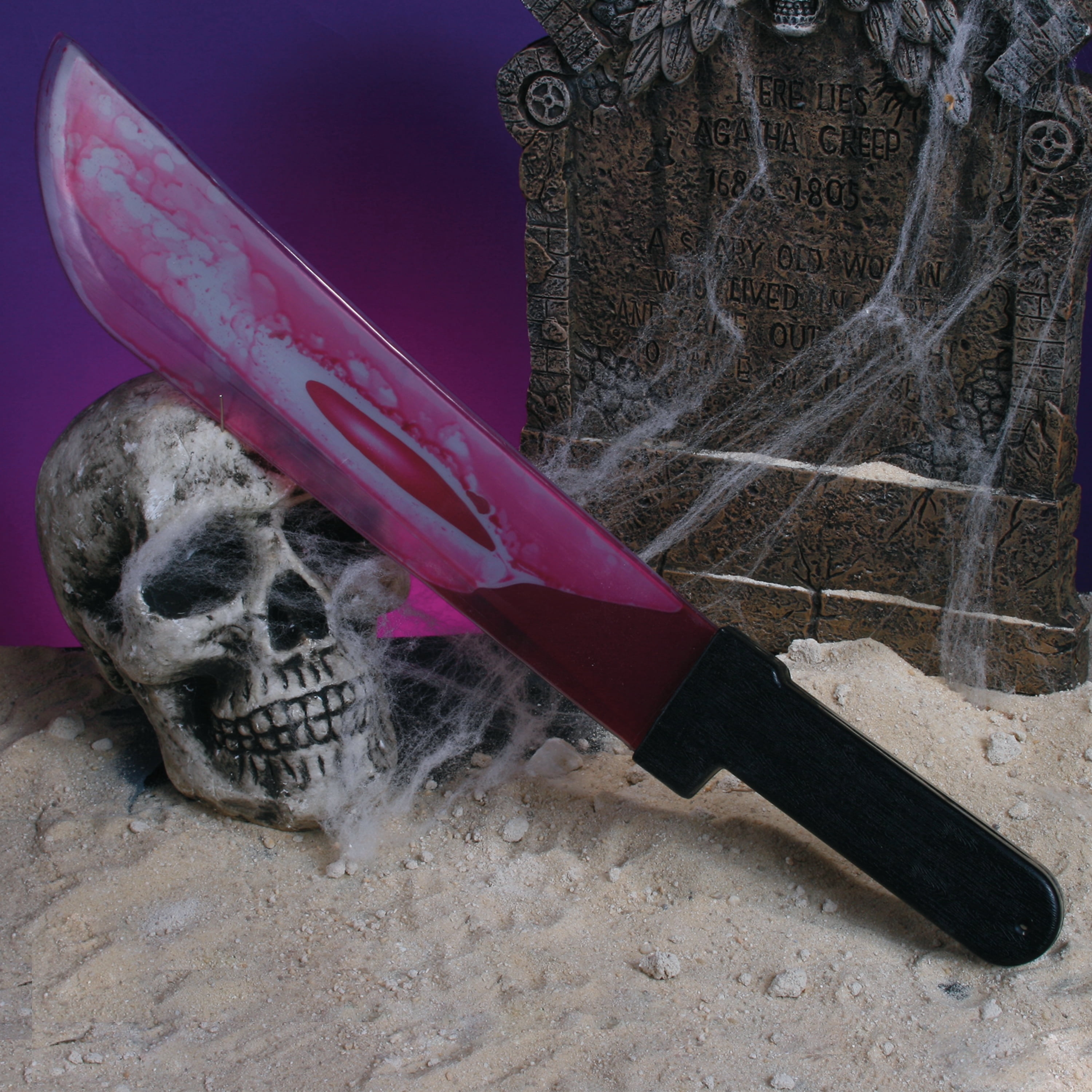 Bloody Machete Costume Accessory for Adults, Multicolor, Halloween by Way To Celebrate