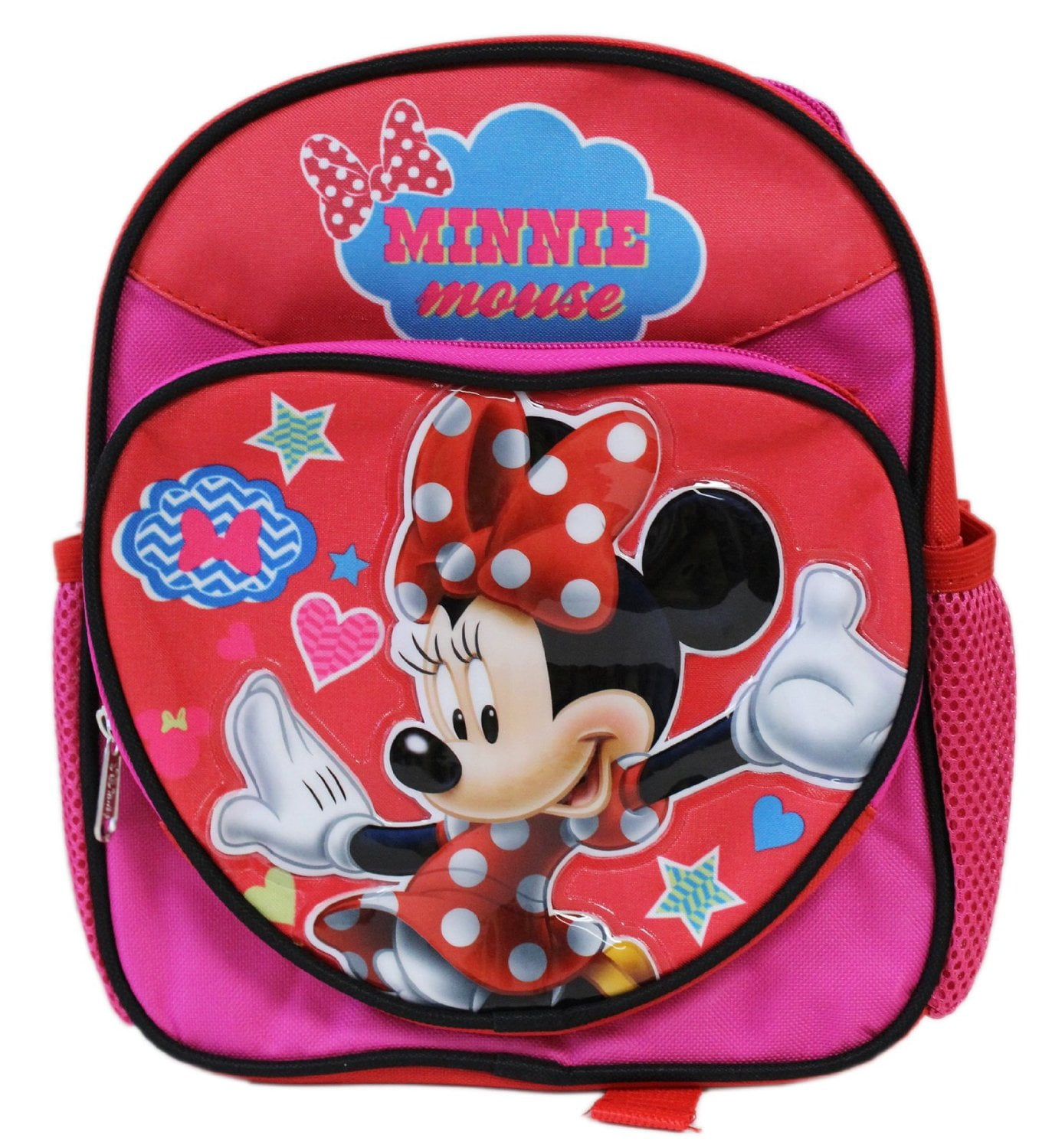 Mini Backpack Minnie Mouse Heart Red 10 School Bag New 641399