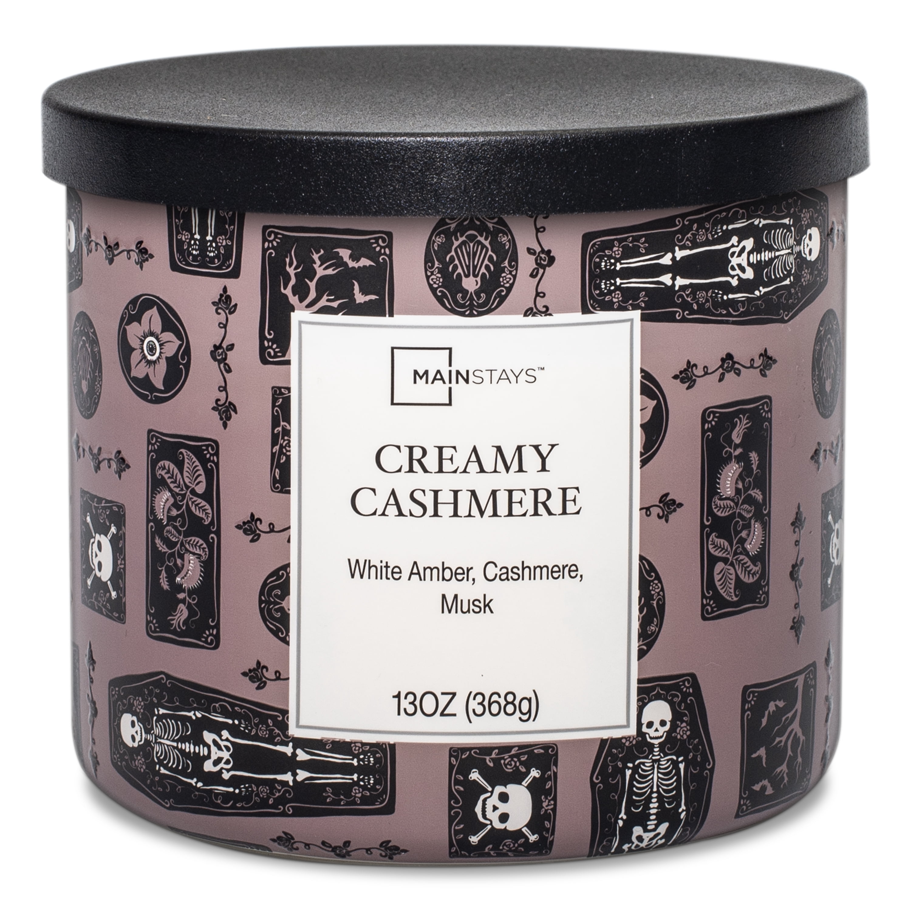 Mainstays Creamy Cashmere Scented 3-Wick Candle, 13 oz