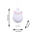 thumbnail image 3 of Boovnll Christmas Ornaments 6 Pcs, Plush Christmas Tree Decorations with Knit Hat and Winged Doll Pendants, Xmas Hanging Ornaments for Home Holiday Decor, 3 of 7