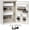 White-40k(combo Lock), variant on Key Storage Lock Box with Code, Locking Key Cabinet, 40 Key Holder Wall Mount with Combination Lock, Hooks & Tags Labels for Home, Office, Business, 2.5" D x 8.1" W x 12.1" H, White