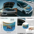 thumbnail image 4 of Yuyamidu Sea Turtle Hood Cover for Cars Sedans Blue Board Auto Side View Mirror Covers Elastic Car Front Hood Cover Protector with Side Mirror Covers Set of 3 Automobile Decor, 4 of 7