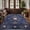 Blue, variant on GlowSol Washable Non-Slip Low-Pile Runner Rug, Mushroom Gothic Dark Academia Celestial Design - Soft Compact Mark-Resistant Hallway Floor Carpet for Entryway, Kitchen, Bedroom - Black Brown, 2x6