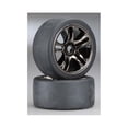 thumbnail image 2 of Traxxas Rear Tire  Wheel Set (2) (Black Chrome) (S1), 2 of 2