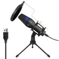 thumbnail image 1 of Amdohai USB Microphone Kit Computer PC Condenser Microphone Ommnidirectional Mic with Tripod Stand Pop Filter Shock, 1 of 8