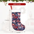 thumbnail image 4 of Balery Elephants Pattern Christmas Stockings with Initials, 18" Large Knit Christmas Stocking,Xmas Stocking for Kids, Holiday and Family Stocking, 4 of 7