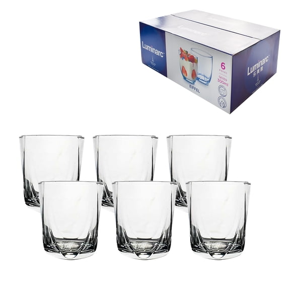 Juego 6 Vasos Old Fashion 300 ml Modelo Eiffel Ambient 21 OF 300 ML EIFFEL