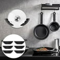6 Piece Hanging Wall Mounted Pot Lid Rack Convenient Space Saving And Easy To Install 2024 Home