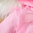 thumbnail image 4 of NAISIBABY Girls Sets 2-Piece, Hooded Zipper Jacket and Flare Pants Fall Winter Fashion Outfit Clothes Pink 2T, 4 of 9