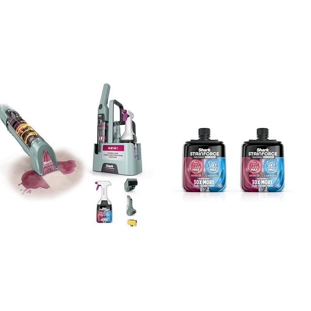 Limpiador portátil inalámbrico Shark StainForce con 2 recargas de 500 ml