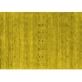 thumbnail image 1 of Ahgly Company Machine Washable Indoor Rectangle Abstract Yellow Contemporary Area Rugs, 5' x 8', 1 of 4