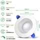 thumbnail image 1 of Juego de 6, Foco empotrable LED blanco neutro, Foco LED redondo para baño IP44 para baño, salón, dormitorio, cocina, oficina, pasillo Ormromra YQ-2485, 1 of 4