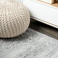 thumbnail image 5 of JONATHAN Y MODERN PERSIAN 2 x 8 Runner Rug, Vintage Moroccan Medallion - Light Gray, MDP103B-28, 5 of 9
