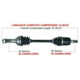 thumbnail image 4 of For Honda SXS700M2 Pioneer 700 2015-2017 TrakMotive Rear Left CV Axle Shaft, 4 of 11