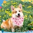 thumbnail image 6 of Mothers Day Dog Bandanas 2 Pack, Reversible I Love My Mom Pet Scarf for Boy and Girl, Valentines Day Bandana for Small Medium Large and Extra Large Dogs, 6 of 6