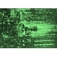 thumbnail image 1 of Ahgly Company Indoor Rectangle Oriental Emerald Green Industrial Area Rugs, 2' x 3', 1 of 4