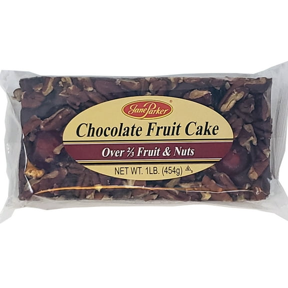 Jane Parker Fruitcake Chocolate Fruit Cake 1 Pound (16 Ounce) Loaf