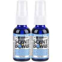 Scent Bomb Air Freshener Spray, 100 % Oil Based Concentrated Air Freshener, Air Freshener Spray for Car, Room, Bathroom and Odor Eliminator, Hawaiian Blue, 2 Pack