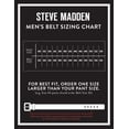 thumbnail image 5 of Cinturón Steve Madden vestido casual de cuero negro/marrón para hombre 38, 5 of 5