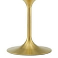 thumbnail image 3 of Modway Lippa 39.5" Square Wood Dining Table in Natural/Gold, 3 of 6