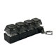 thumbnail image 5 of Llavero con teclado mecánico, colgante, juguete antiestrés con sonido táctil, botones de luz LED transparentes, llavero portátil, 5 of 7