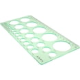 thumbnail image 1 of HUGFEGWE Circle Template, Plexiglass Circle and Oval Templates, Measuring Templates Rulers, Digital Drawing for Office and School Building Formwork Drawings Templates (Clear Green） 1 Pcs CJB91-22610, 1 of 6