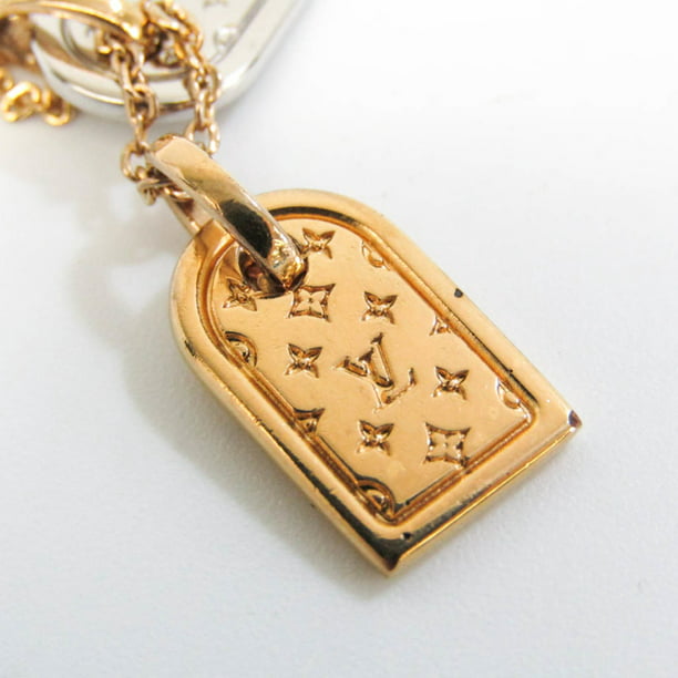 Authenticated Used Louis Vuitton Nanogram Metal Women's Pendant Necklace (Gold,Silver) - Walmart.com
