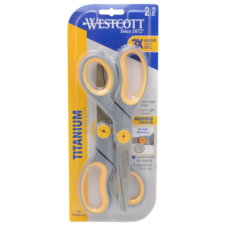 Westcott Titanium Straight Scissors 8\" 2/Pkg