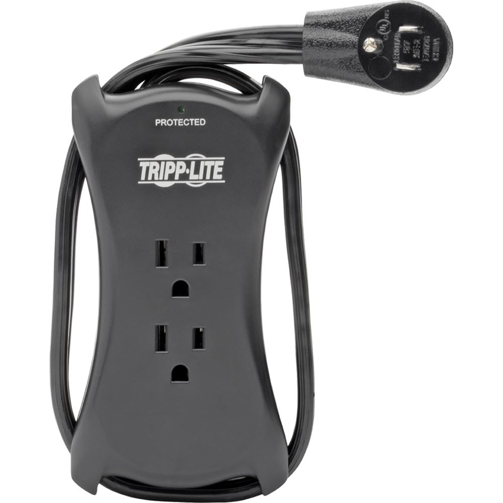 Tripp Lite Protect It! 3-Outlet Travel-Size Surge Protector w/ 2 USB Ports