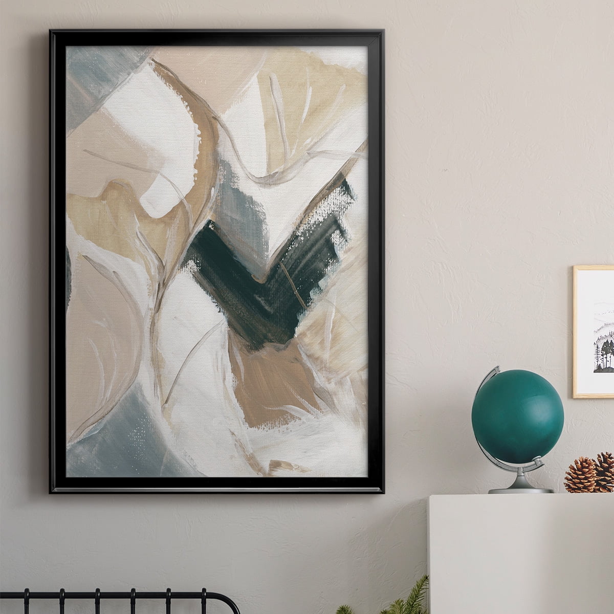 Marble Lines II Premium Framed Print - Ready to Hang