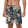 thumbnail image 1 of Balery Vintage Floral Bañador para hombre, shorts de playa de secado rápido con entrepierna y forro de compresión-3X-Large, 1 of 6