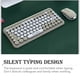 thumbnail image 4 of Seitruly Teclado inalámbrico para computadora perilla Multimedia impermeable a prueba de salpicaduras ratón escritura silenciosa teclados Juegos de teclado y mouse para computadora, 4 of 6