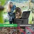 thumbnail image 2 of Outdoor Compost Box with PP Material, Large Garden Compost Bin 80 Gallon (300L), Compost Container Create Fertile Soil Fast, 2 of 8