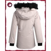 Canada Weather Gear Girls Winter Coat Long Length Faux Fur Puffer Ski Jacket Insulated Fleece Parka