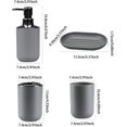 thumbnail image 3 of 4pcs Bathroom Accessories Set - Complete Bath Accessory Kit, 3 of 5