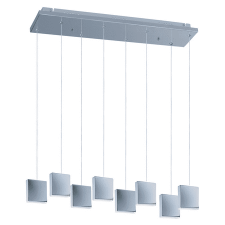 

Pendants 8 Light With Polished Chrome Finish Metal Material LED Bulb 6 inch 19.2 Watts
