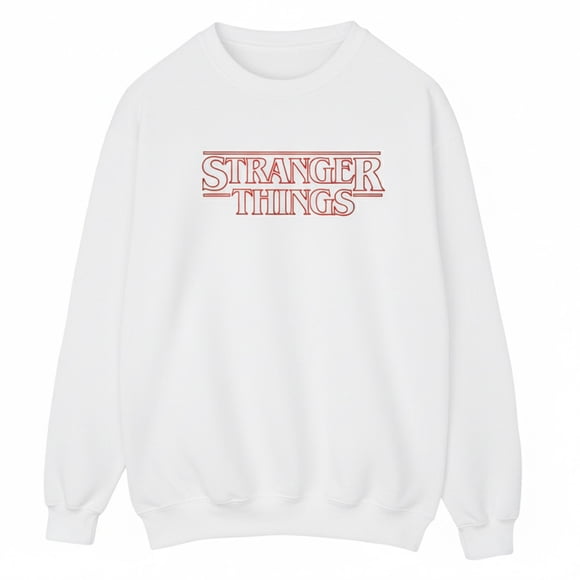Netflix Womens Stranger Things Glow Logo Sweatshirt