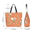 thumbnail image 5 of ZICANCN Fantasy Cute Honeybees Tote Bag, Grocery Bags Reusable Shopping Bags with Handles Durable Foldable Washable for Women Men, 5 of 8