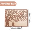 thumbnail image 3 of AKEGAMN Wedding Guest Book Tree Wooden Keepsake Sign In Board With Leaves For Fingerprint Or Message Rustic Anniversary Or Event Memorial Interactive Guest Book: Guests leave fingerprints as "leaves, 3 of 7