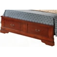 thumbnail image 3 of Traditional King Size Bed with Cherry Finish & Under-bed Storage, 3 of 5