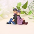 thumbnail image 4 of CAROOTU Creative Back-To-Back Micro Landscape Romantic Lovers Crafts Ornaments For Home, 4 of 5