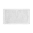 Better Trends Edge Collection Reversible Bath Mat, Luxury White Bath