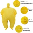 thumbnail image 2 of Inflatable Masquerade Costume Full Body Suit Air Blow Up Costumes Jumpsuit Suit,Height 4'11"-6'3",Yellow, 2 of 7