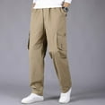 thumbnail image 4 of cllios Cargo Pants for Men Big and Tall Multi Pockets Pants Outdoor Work Trousers Gym Hiking Cargo Pants, 4 of 7