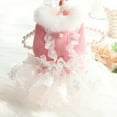 thumbnail image 4 of Pet Skirt with Puffy Collar Dress-Up Lace Wedding Dress for Outdoor Occasions - Mild on Pet Skin, 4 of 8
