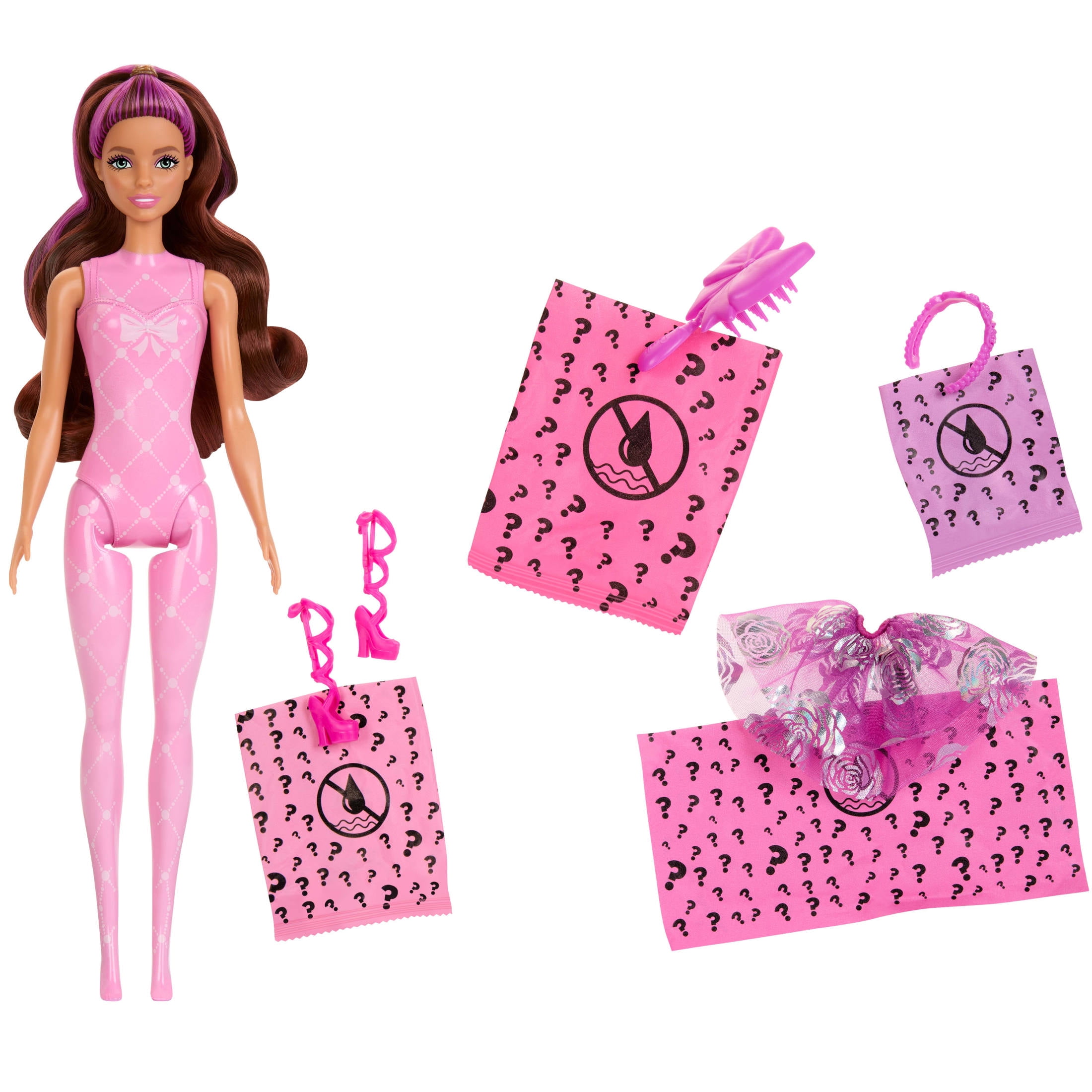Barbie Color Reveal Ballerina Series Doll & Accessories, 6 Balletcore-Inspired Surprises (Styles May Vary)