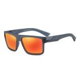 thumbnail image 2 of DUBERY Women's Square Sunglasses Polarized Sport, Translucent Grey/Red, Frame Width:141mm DUBERY DUBERY, 2 of 2