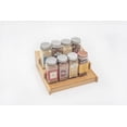 thumbnail image 4 of DECOMIL - Spice Shelf Organizer for Cabinet, Tiered Spice Rack for Countertop, Bamboo, Expandable 8,75(Expandable to 15,5) x 8,25 x 3, 4 of 5
