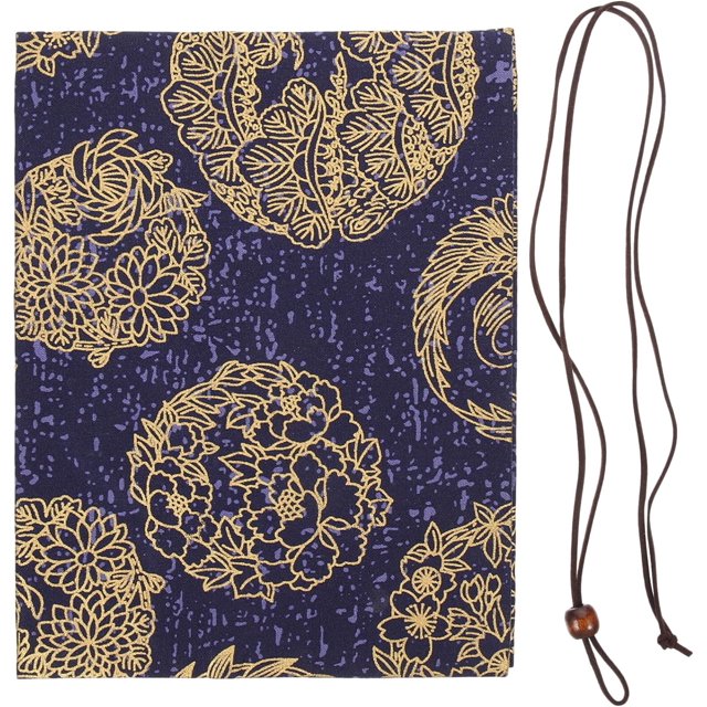 HUGFEGWE Book Cover Sleeve Paperback Protector: Book Covers for Hardcover - Soft Cloth Book Protector with Flower Pattern - Adjustable Book Sleeve for Notebook Bible Planner Book Lovers Accessories
